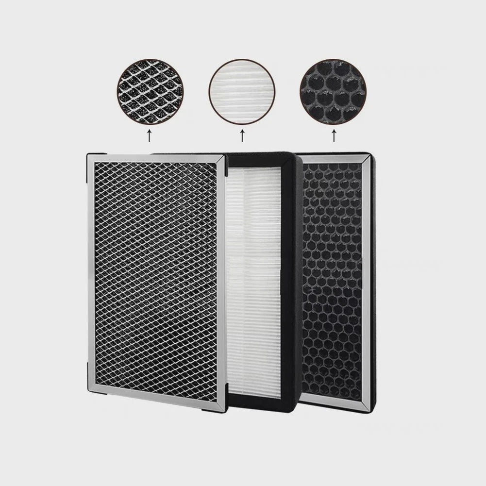 3PCS Duct Fan Ventilation Filter Kit for Air Purification System
