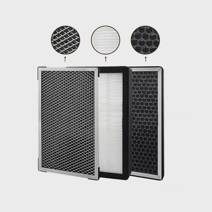 3PCS Duct Fan Ventilation Filter Kit for Air Purification System