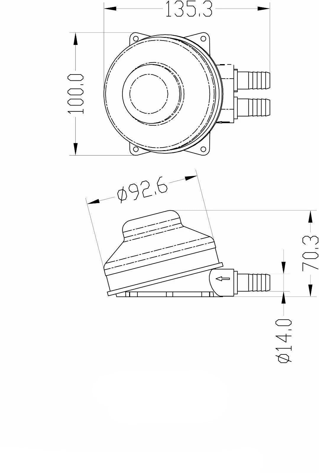 Foot Water Pump for MarkDown Marine Boat RV (1/2" Hose)