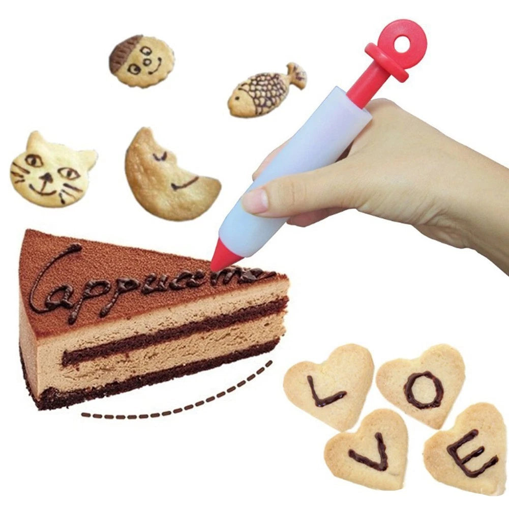 Silicone Cake Decorating Tool for Writing Drawing Piping Icing Chocolate Cream