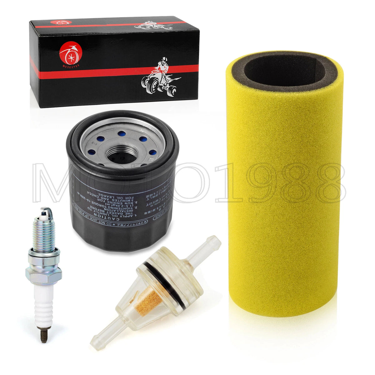 Air Filter Foam, Oil Filter & Spark Plug for Yamaha Rhino 450 (2006–2009)