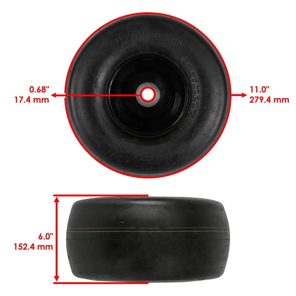 Deck Caster Wheels Replacement Set for MTD Cub Cadet Troy-Bilt (2000–2018)