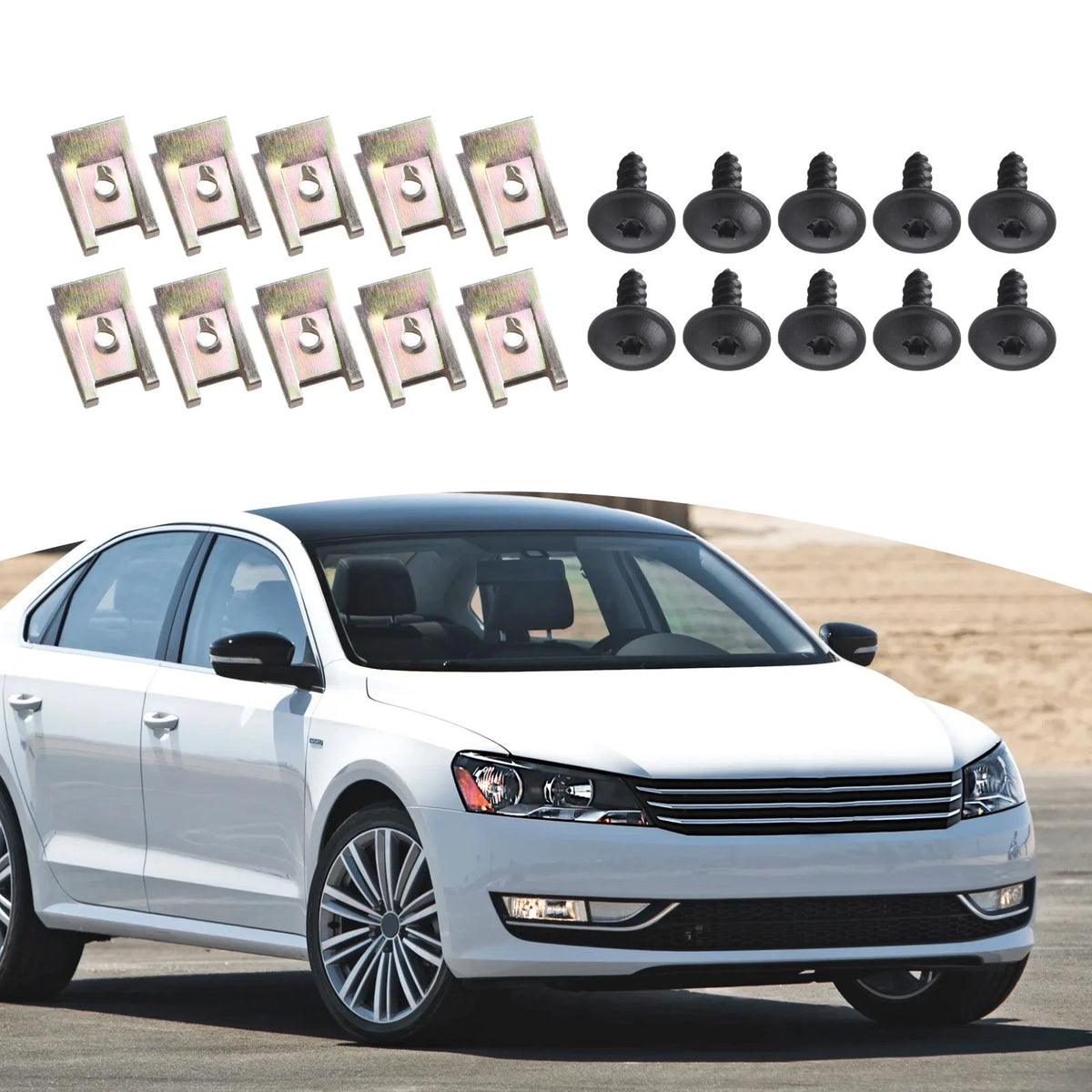 Screws & Clips 20PCS Bolt-On And Fastener For Golf For Passat