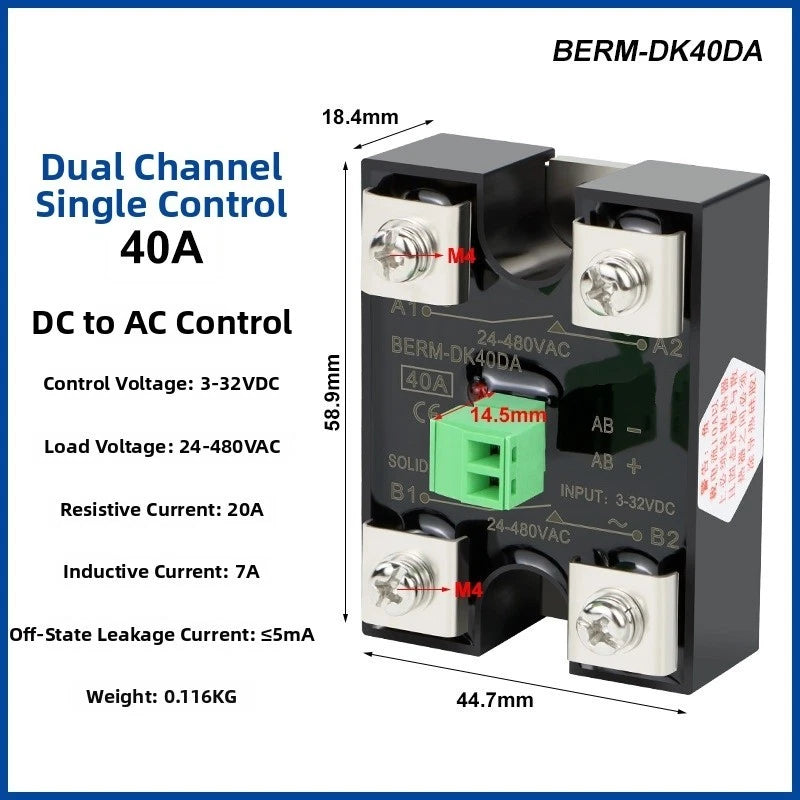 Dc Control Ac Relay for Industrial Control Systems