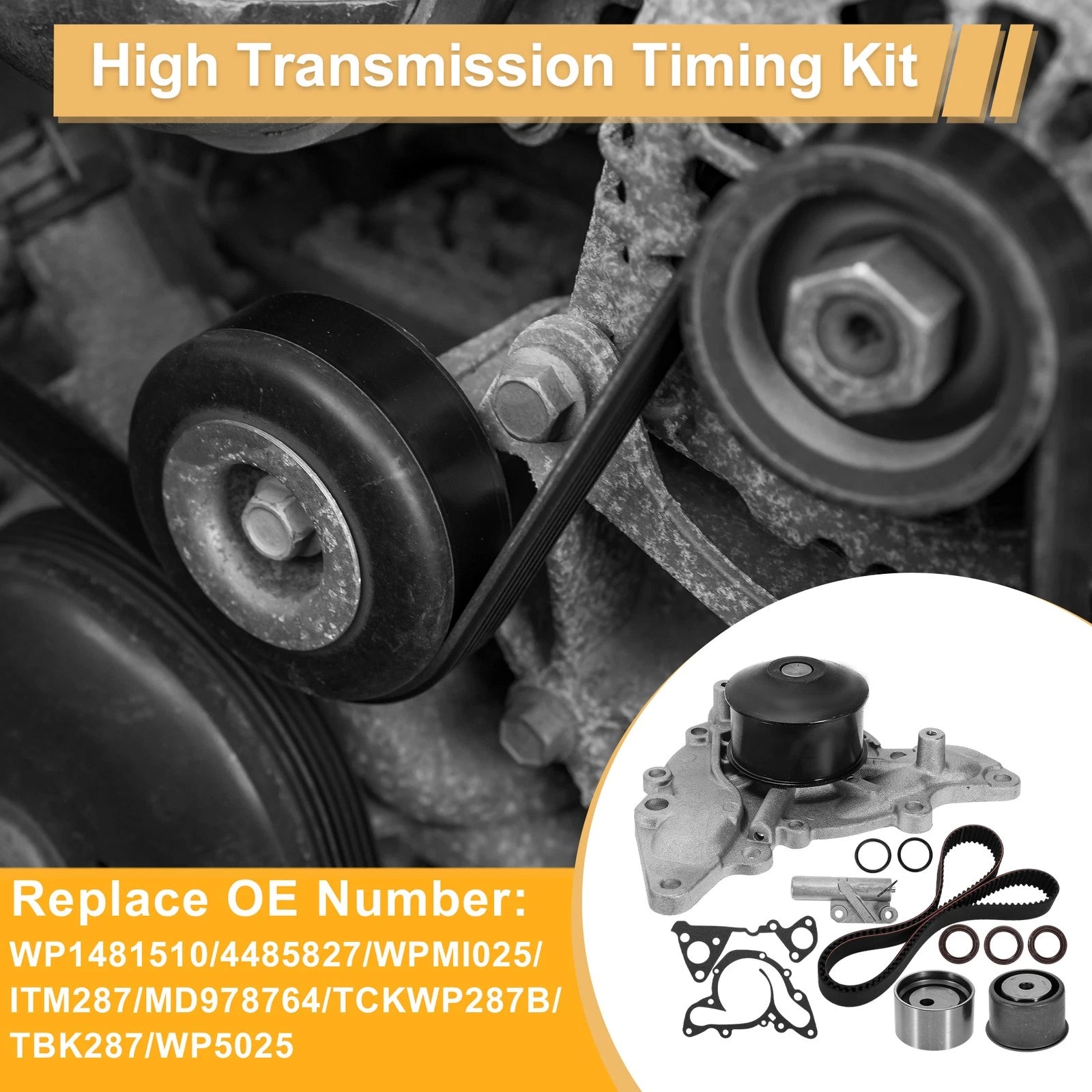Timing Belt and Water Pump Kit Replacement for Mitsubishi Eclipse GT (2000–2005)