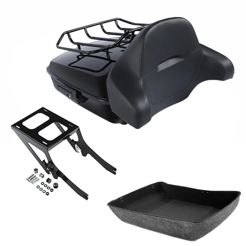Chopped Trunk Backrest Mount Rack for Harley Heritage Classic FLHC (2018–2026)