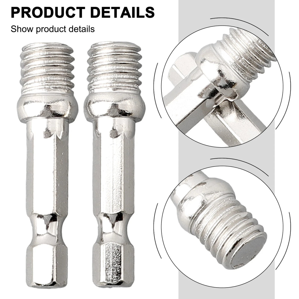 Connecting Rod Adapter Hexagon M10 for Drill Chuck