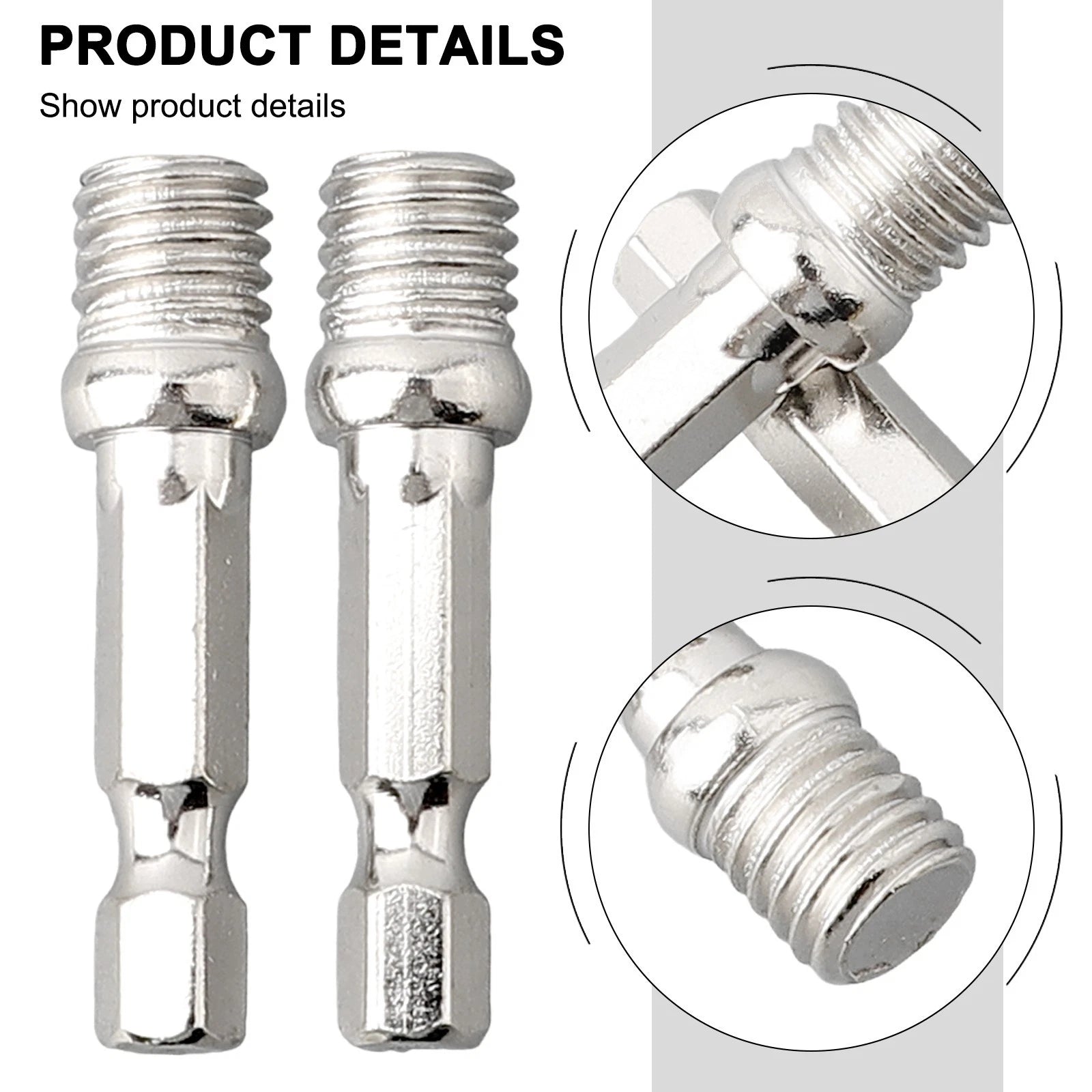 Connecting Rod Adapter Hexagon M10 for Drill Chuck