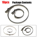 Crimp Clamp Kit for Adjustable Applications (Stainless Steel, Large & Small)