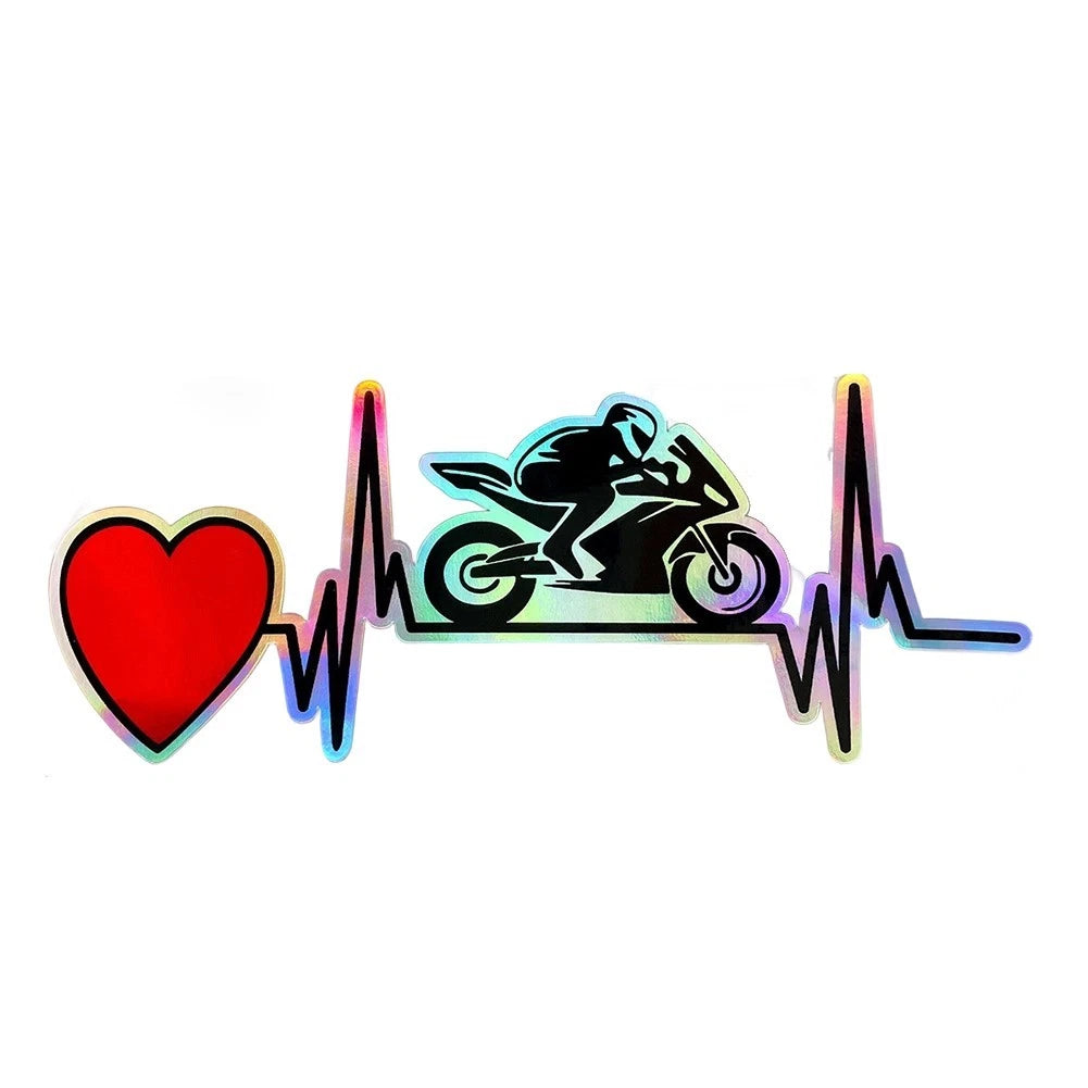 High Durability Heartbeat Trackpad Stickers for Motorcycle and For Scooter Use