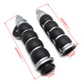 2X Chrome 22mm 7/8" Bullet Handlebar Grips for Universal Motorcycles