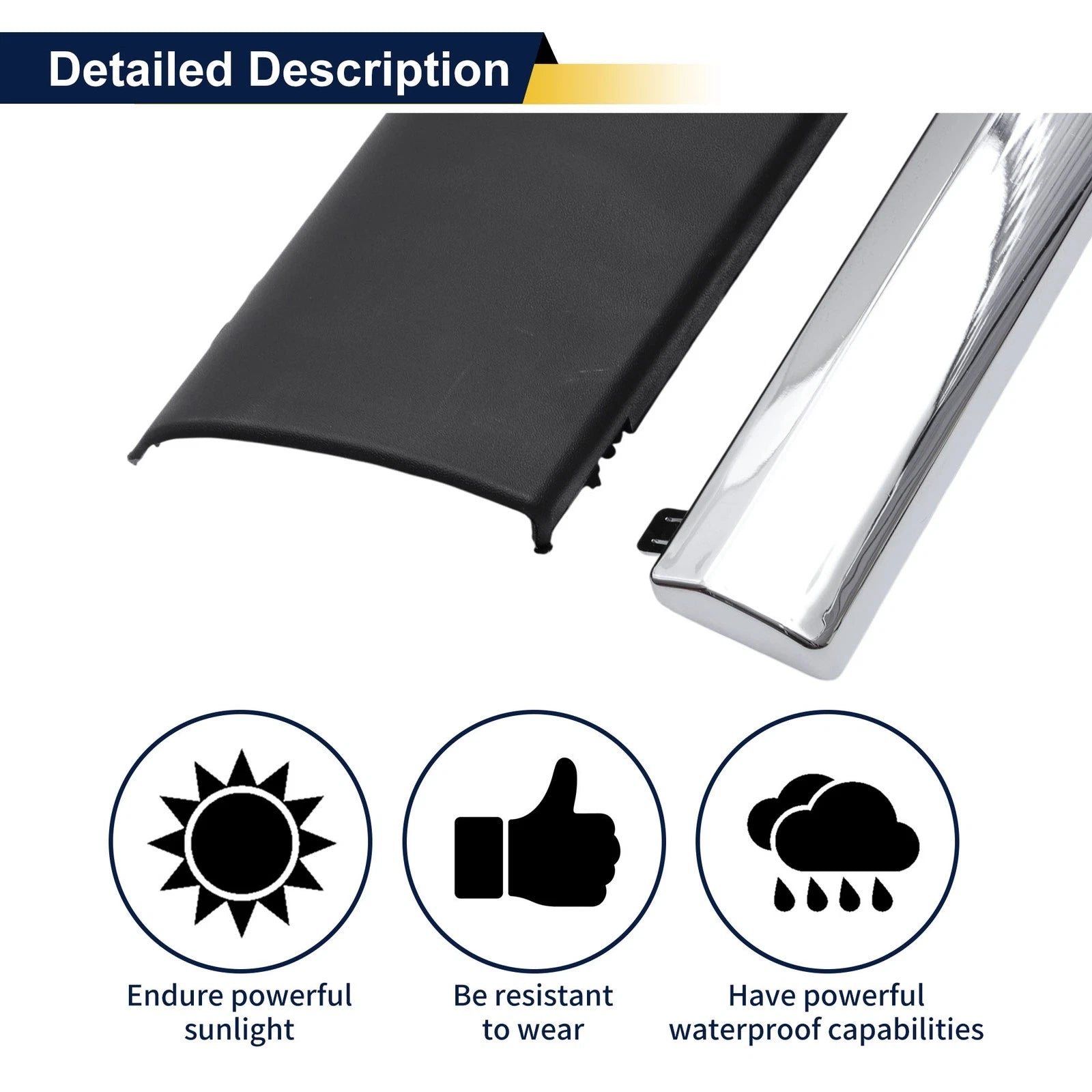 Door Side Lower Trim Front Left Replacement for Lexus RX (2010–2015)