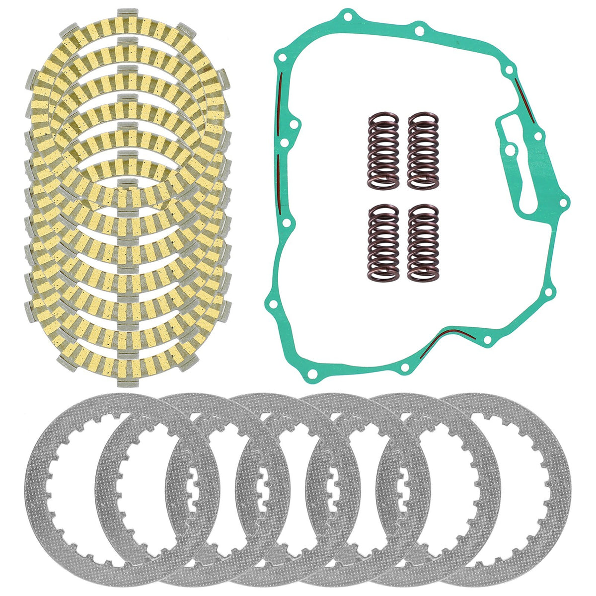 Clutch Friction Steel Plates Kit for Honda TRX500FPM Foreman 500 4x4 (2008–2011)