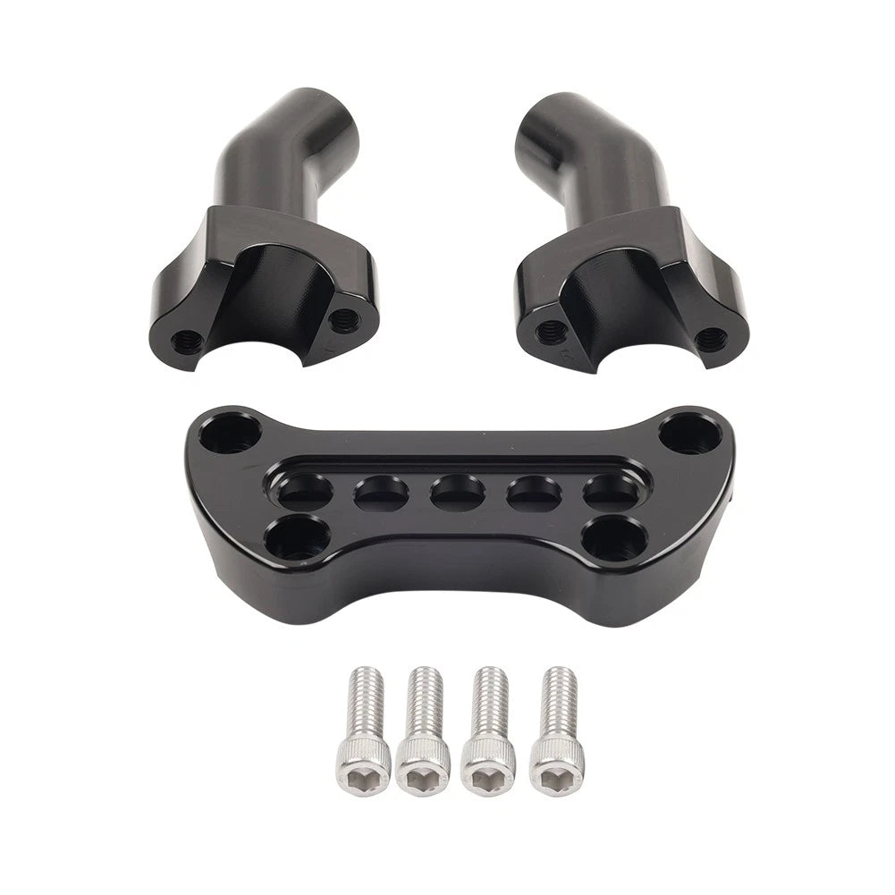 3.5" Handlebar Riser & Top Clamp CNC for Harley Dyna Softail Sportster