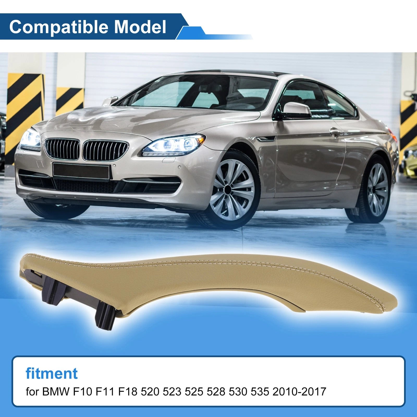 Inner Door Handle Inner Panel for BMW F10 F11 F18 (2010–2017) Beige