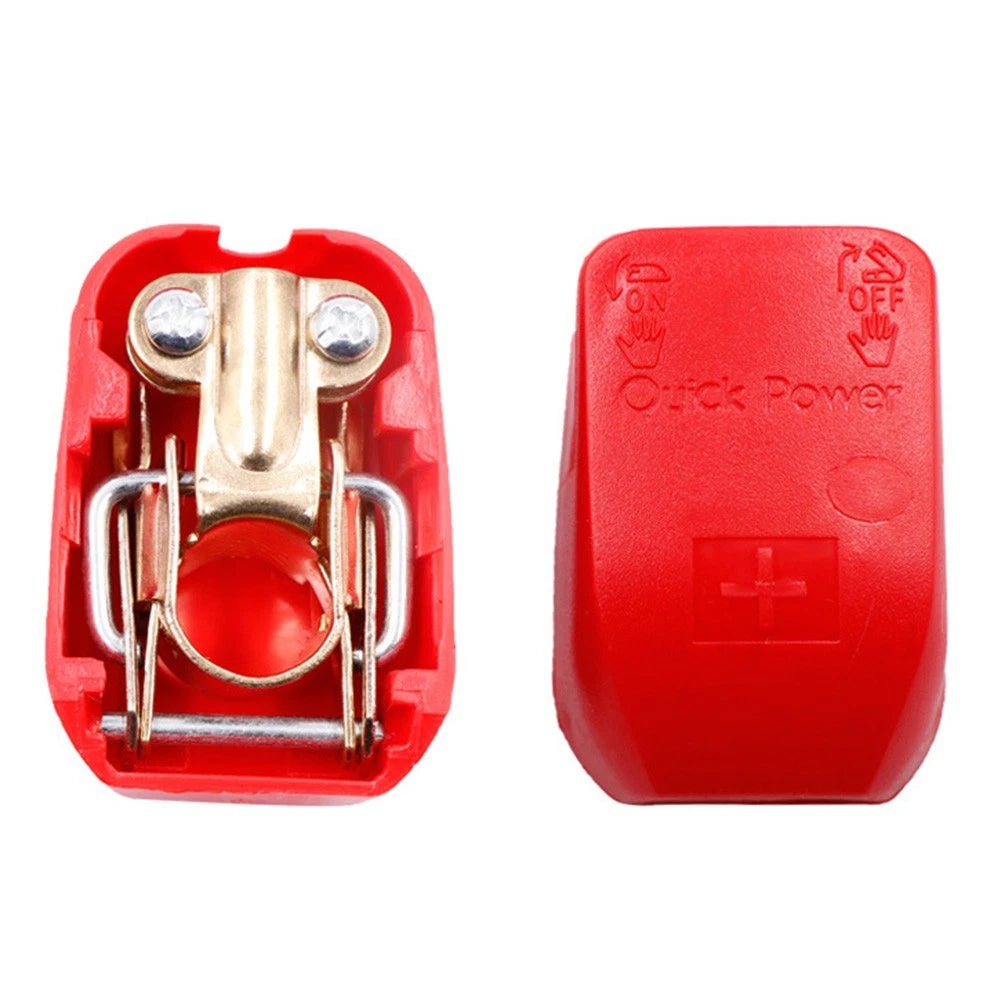 2X Quick Release Battery Terminal Clamps for Car Caravan Boat