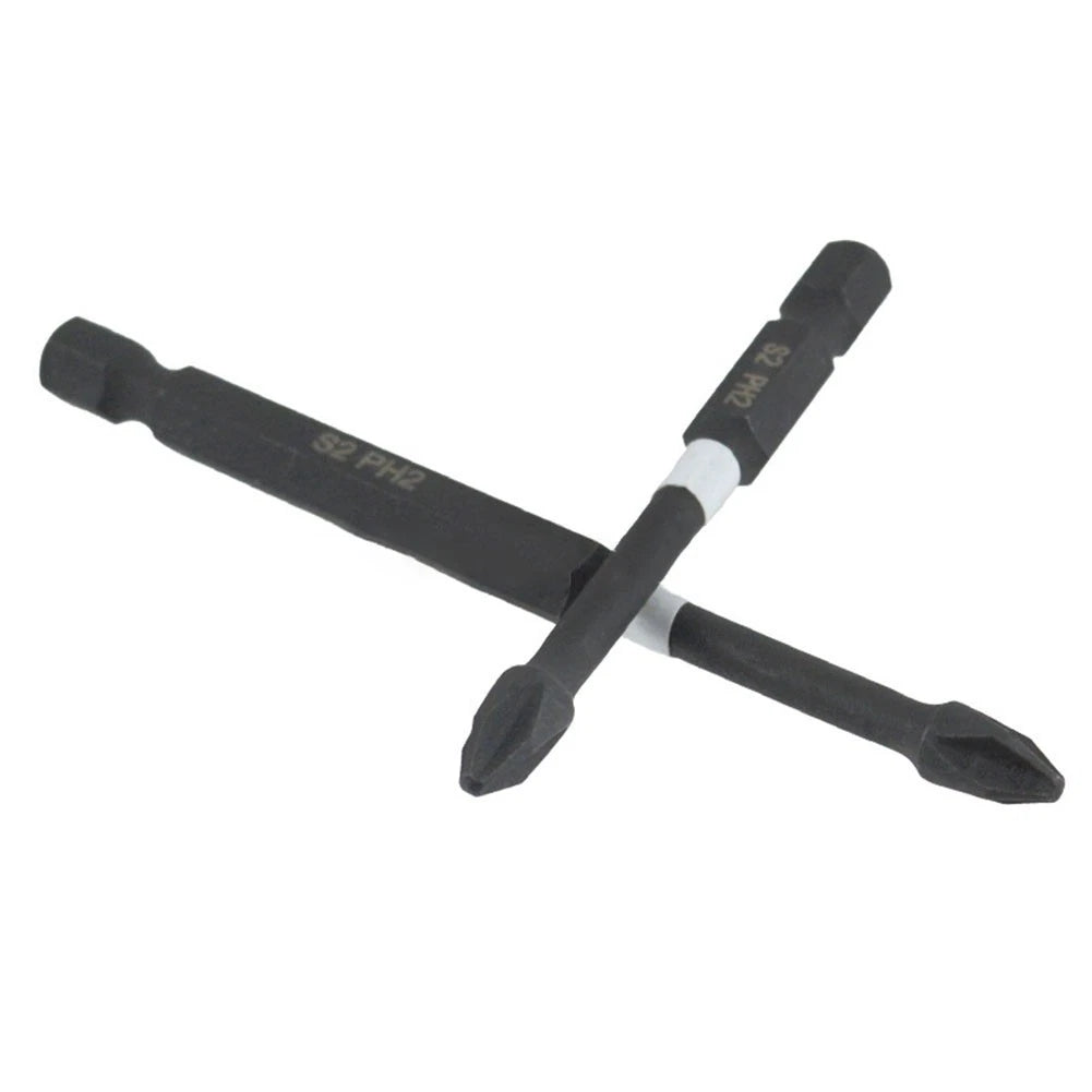 4X Cross Screwdriver Bits for High Strength Tasks (65mm)