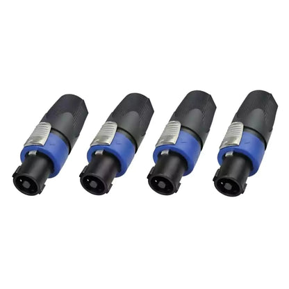 Set of 4 NL4FX Speaker Cable Plug Connectors for Audio Speakers