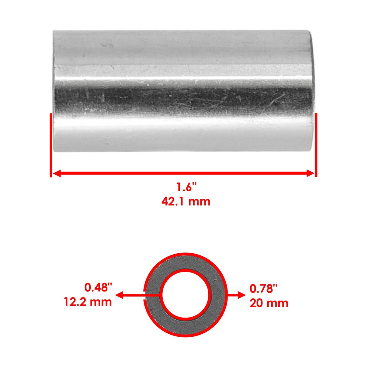 Caltric Rear Swing Arm Pivot Shaft Replacement for Honda TRX500FM 2012–2013