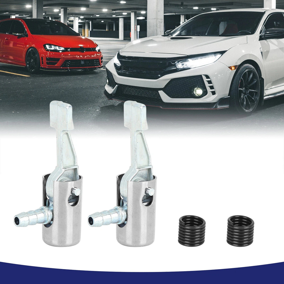 Tire Valve Adapter Locking Air Chuck 6mm for Universal Car Bike (Universal)