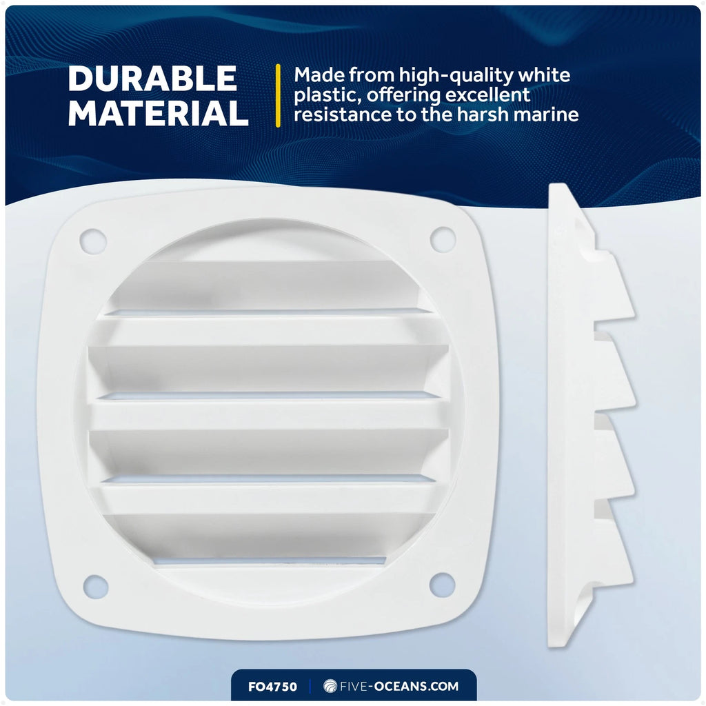 3" Louvered Flush Hose Ventilator for Five Oceans (FO4750)