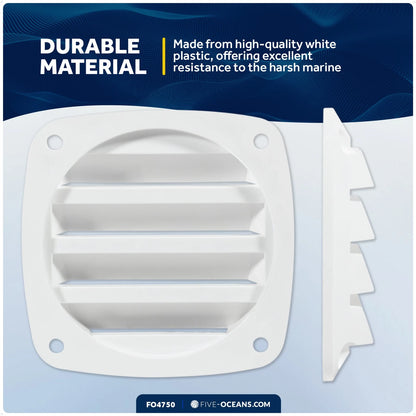 3" Louvered Flush Hose Ventilator for Five Oceans (FO4750)