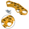 Lowering Triple Tree Front Upper Top Clamp for Suzuki GSXR 600 750 1000 (2001–2023) Gold T9