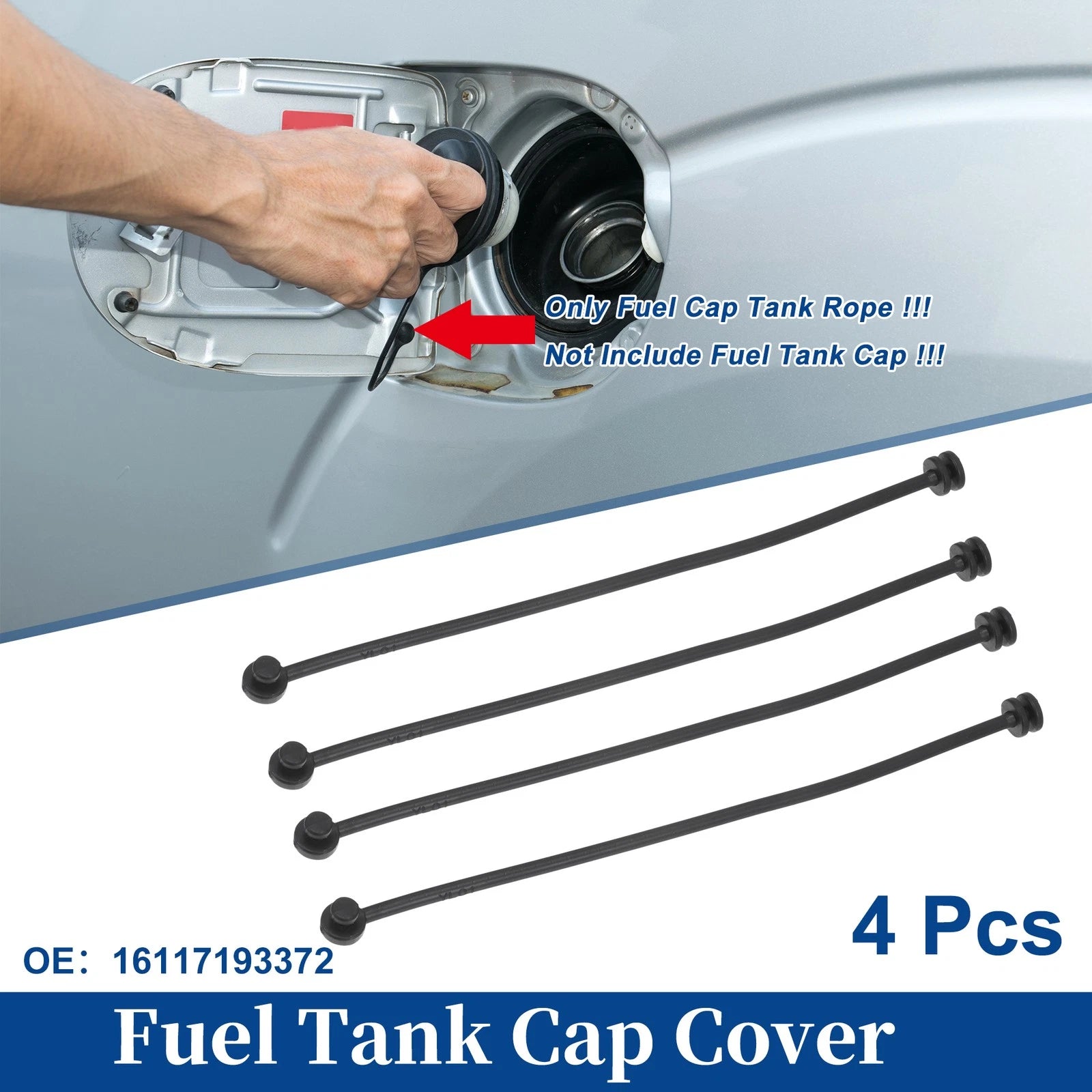 Fuel Tank Cap Tether Rope Set for BMW 740i (2011–2015)