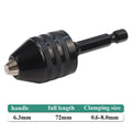Keyless Chuck Adapter for Hex Shank Drills