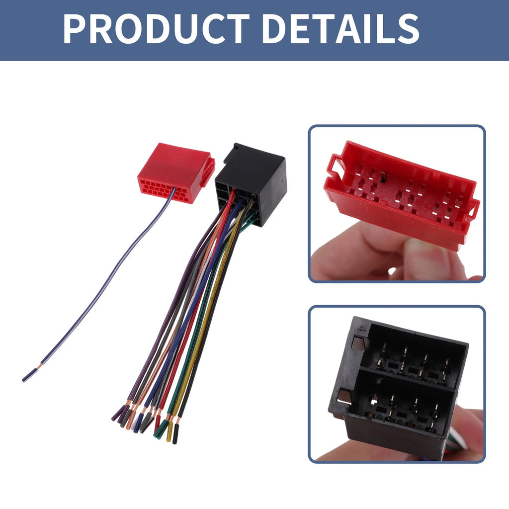 Car Stereo CD Player Wiring Harness Set for Hyundai Elantra (2011–2018)