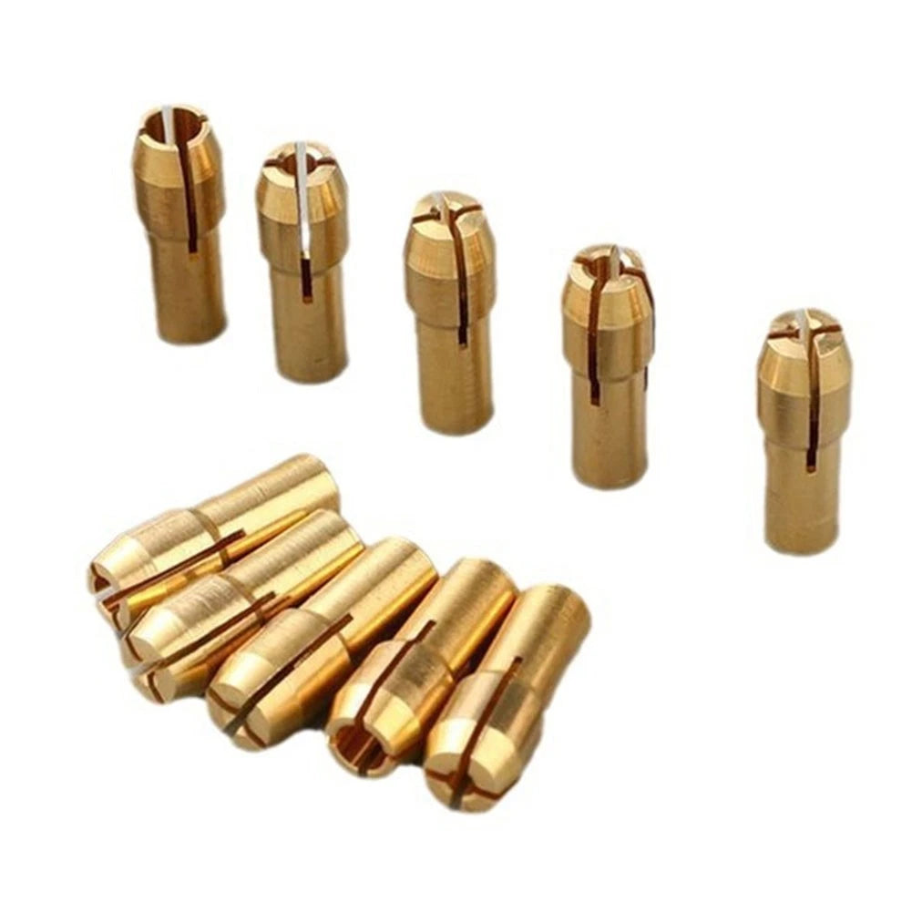 10pcs Drill Chuck Adapter for Rotary Tools 0.5-3.2mm 4.3mm Nut Fit