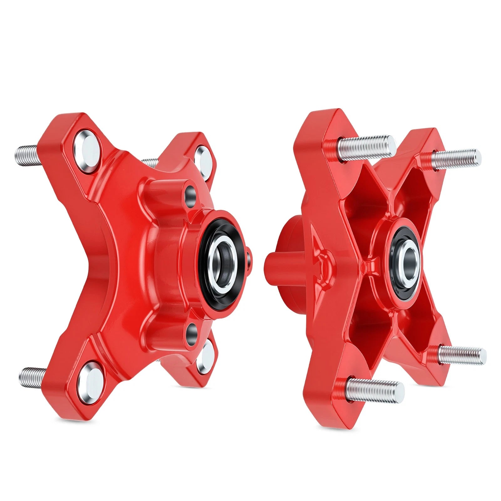 Set of 2 Front Left & Right Wheel Hubs Red 44615-HN6-A20 for Honda TRX250X (2009–2020)