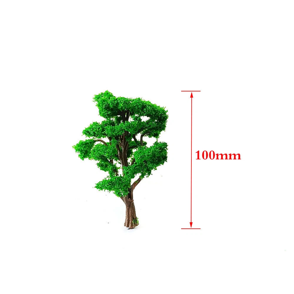 20pcs 10cm Model Trees Train Railroad Wargame Park Landscape Scenery 1:100 Scale