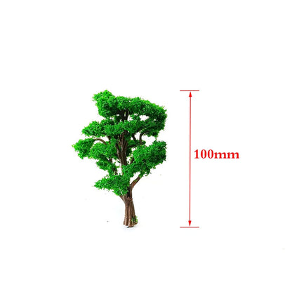 20pcs 10cm Model Trees Train Railroad Wargame Park Landscape Scenery 1:100 Scale