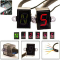 Motorcycle Gear Display Indicator Light N-5 Speed Shift Gauge Universal