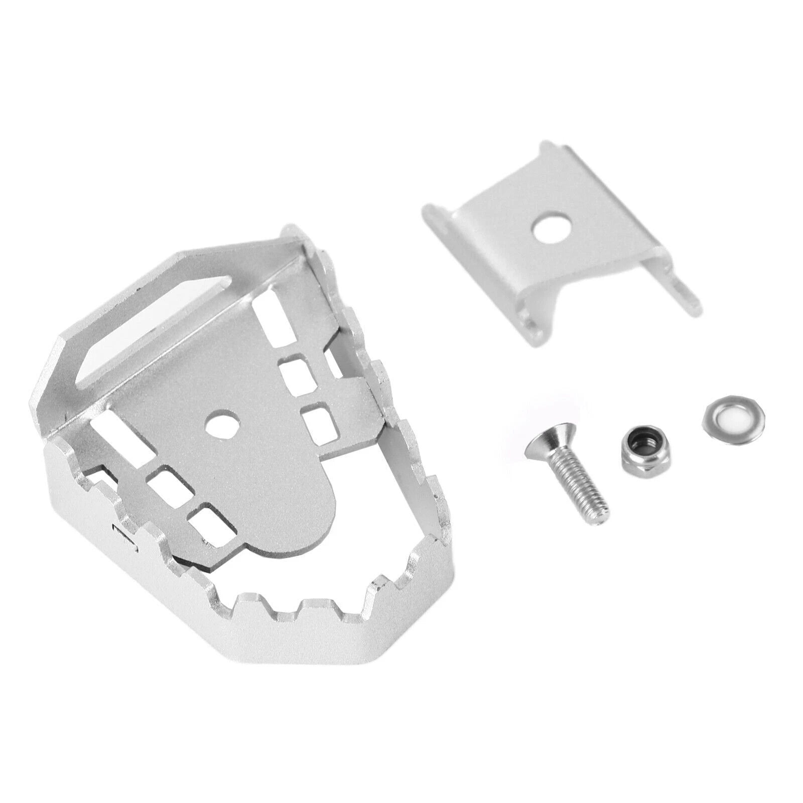 Extension Brake Foot Pedal Enlarger Pad CNC Silver for BMW F850GS F750GS (2008–2016)