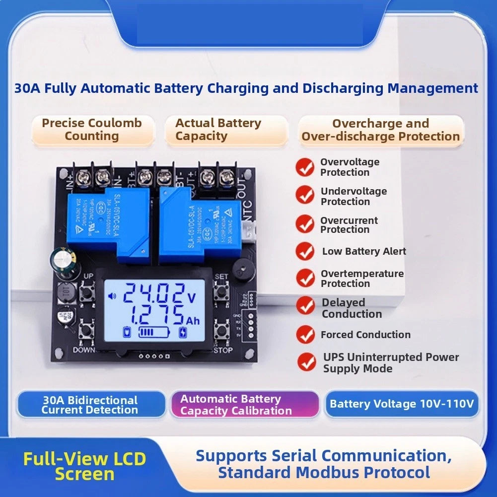 Coulometer BT13L 30A Bidirectional Current Measuring Device for Battery Use