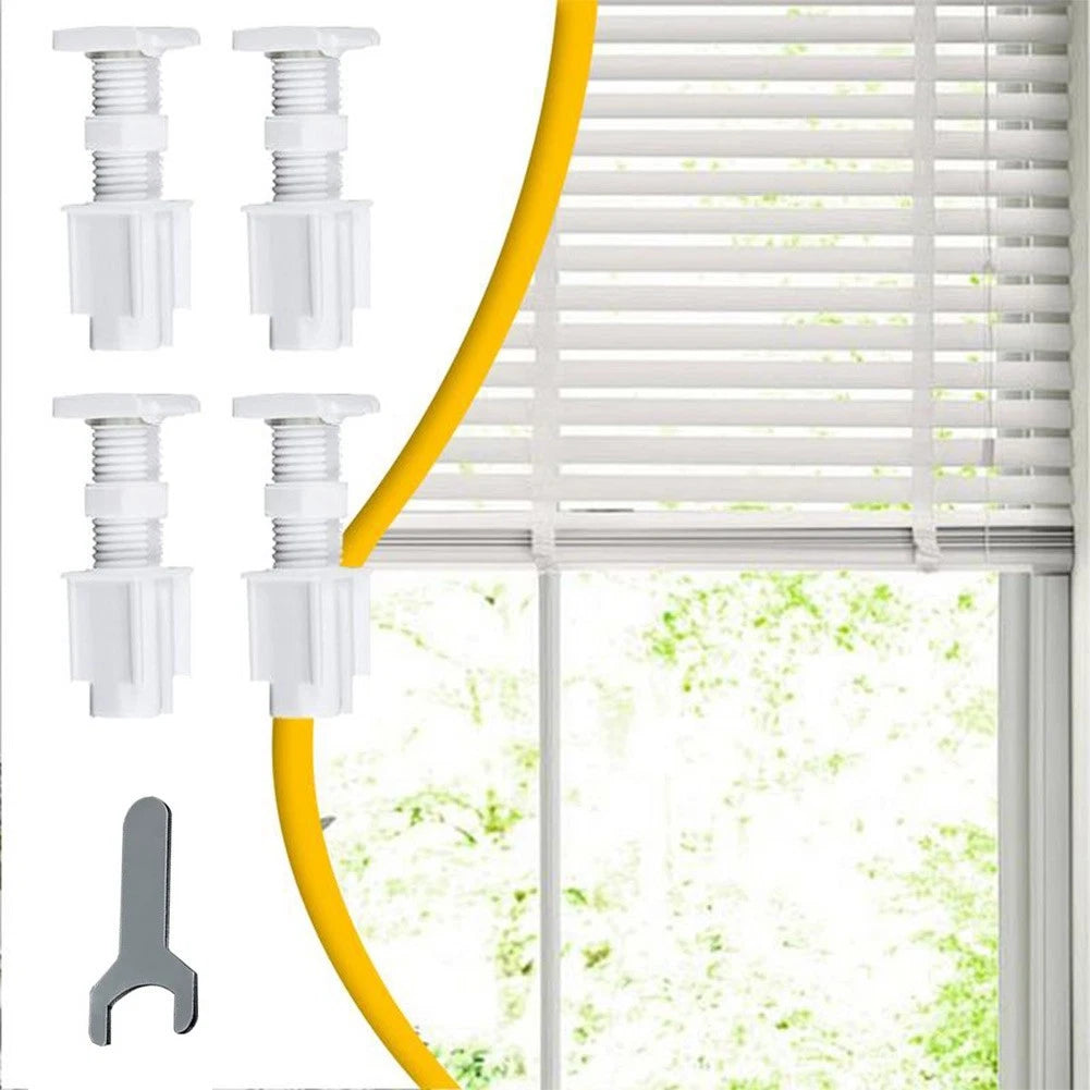 4X Venetian Blind Brackets Kit Twist Lock No Drill for Roller Blinds