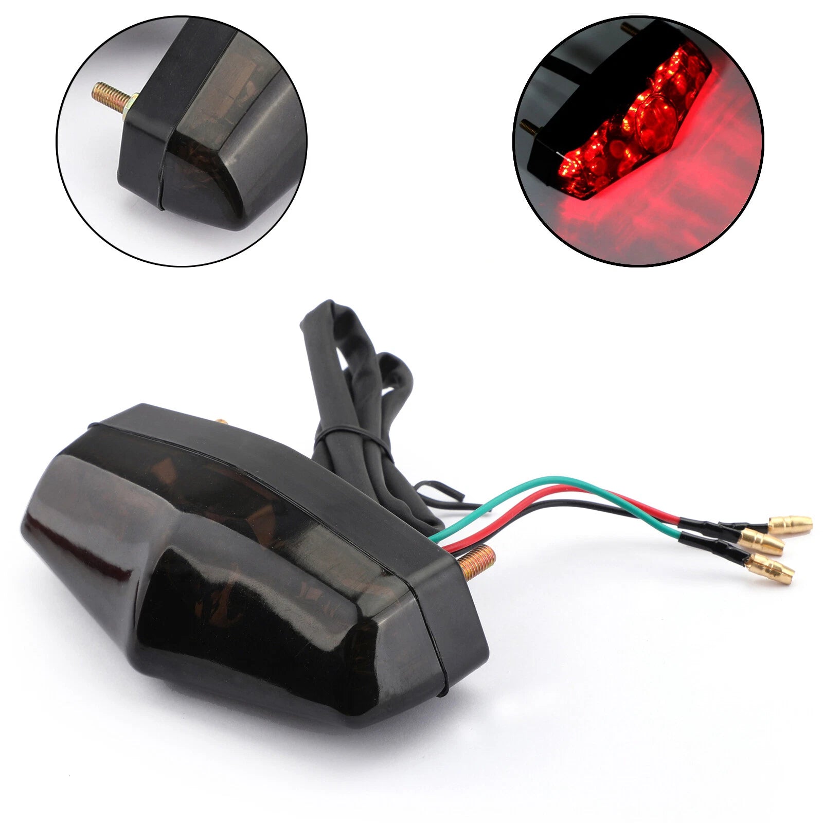 LED Smoke Brake Tail Light Lamp for Universal T9
