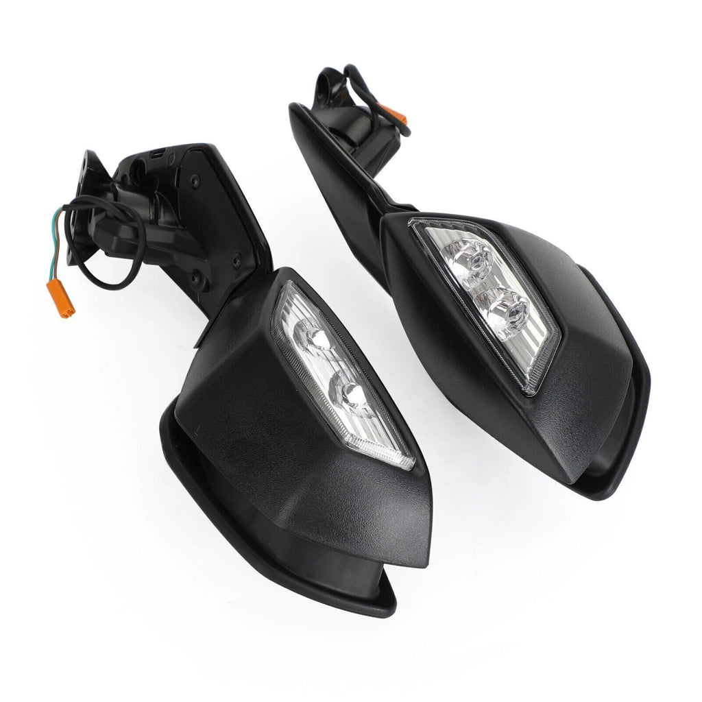Rearview Side Mirrors w/Turn Signal for Kawasaki ZX-10R ZX-10RR (2016–2020)