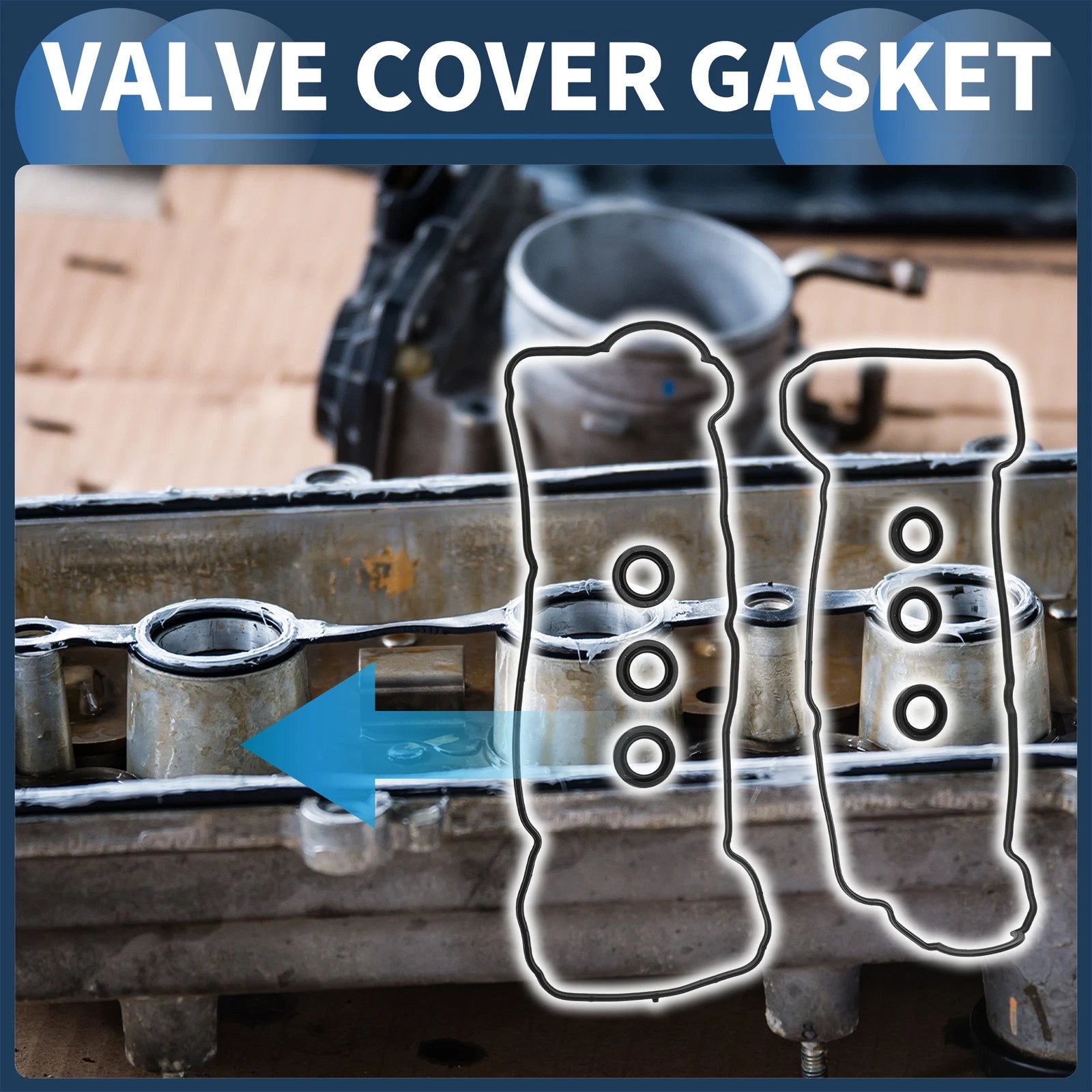 Valve Cover Gasket Set Replacement for Toyota Camry (1994–2003)