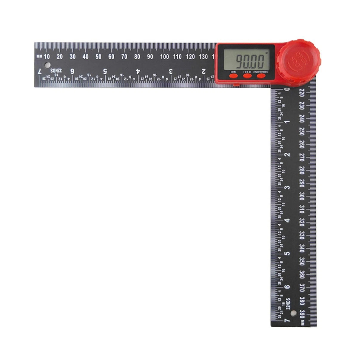 Angle LCD Digital Display Protractor for Automotive Measurement (200mm)