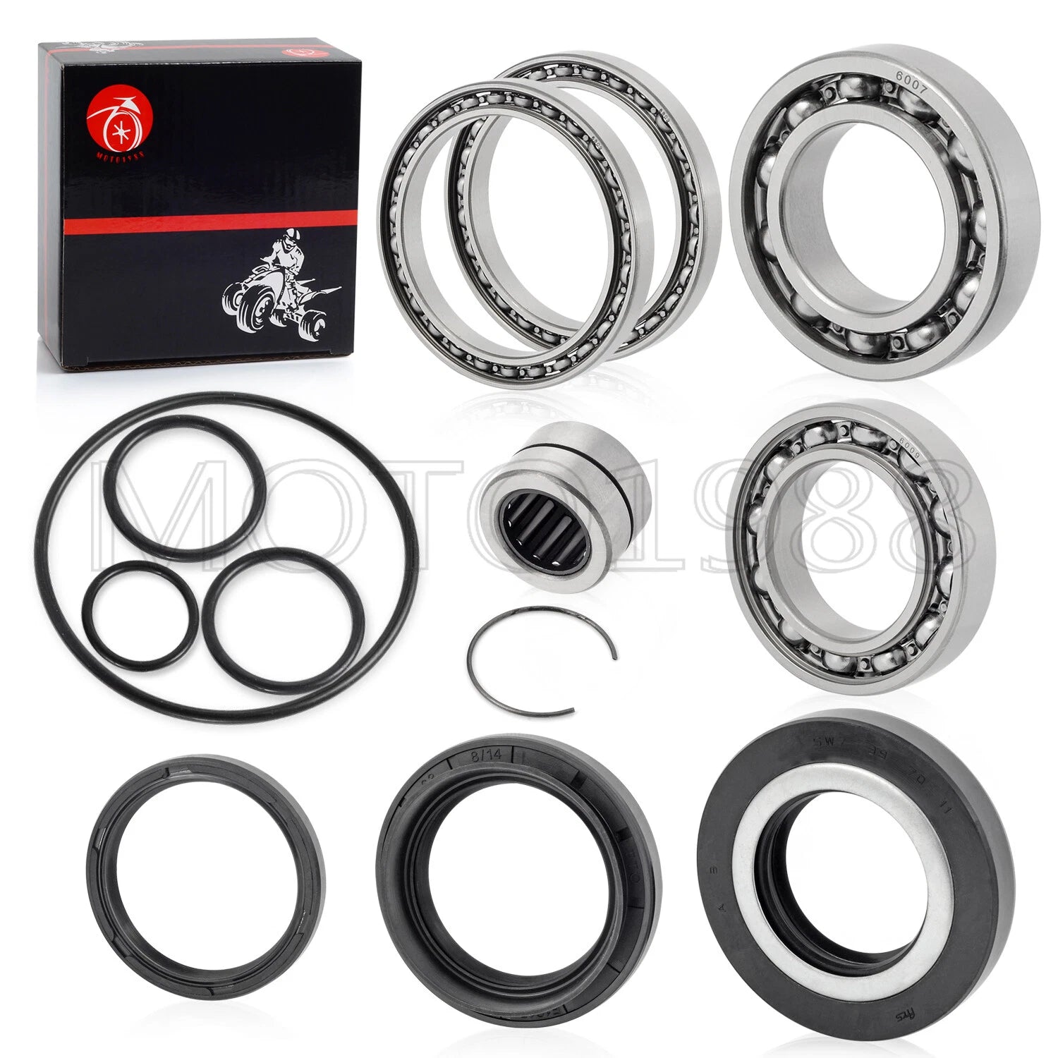 Rear Differential Bearings Seals Kit for Honda Rancher 420 TRX420 (2007–2013)