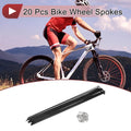 Bicycle Spokes Replacement Set 13G 287mm 304 Stainless Black for Bike (—)