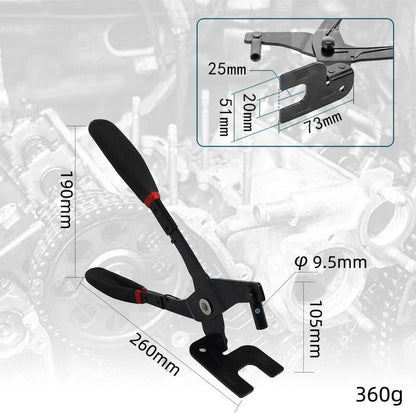 Spring Loaded Exhaust Pipe Gasket Removal Tool with Non-Slip Handle