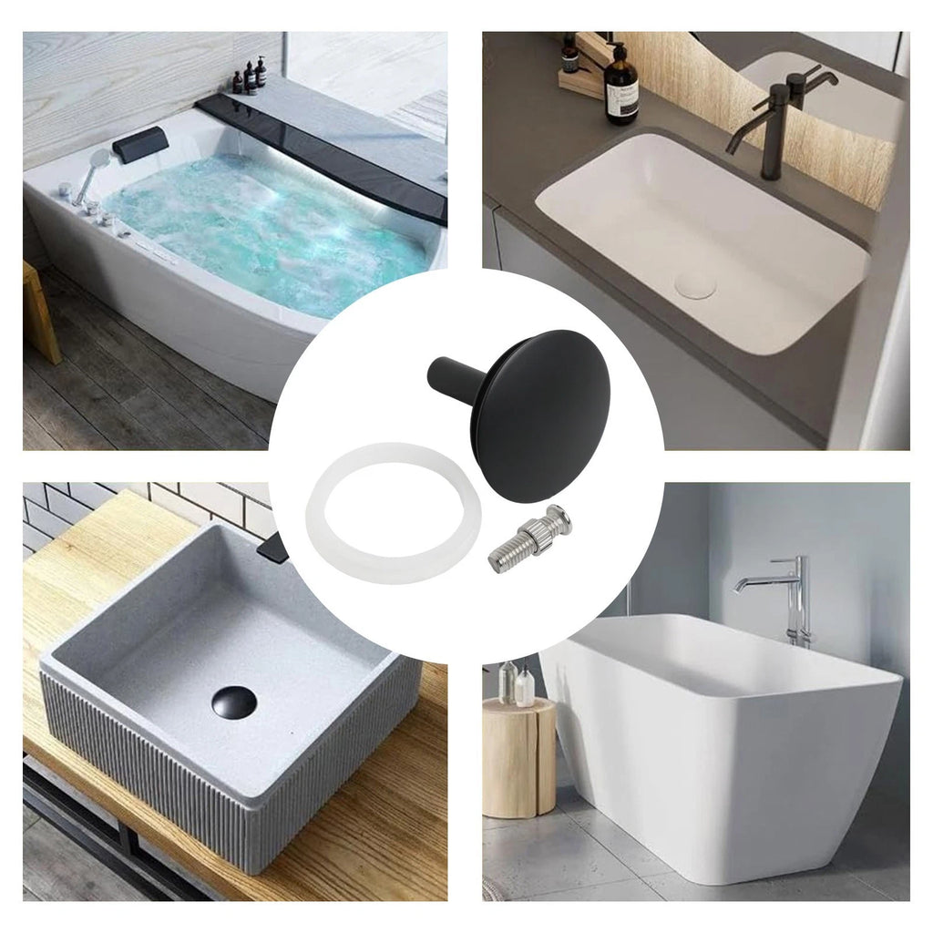 Adjustable Height Bathtub Stoppers for 43mm Drain (Universal Fit)