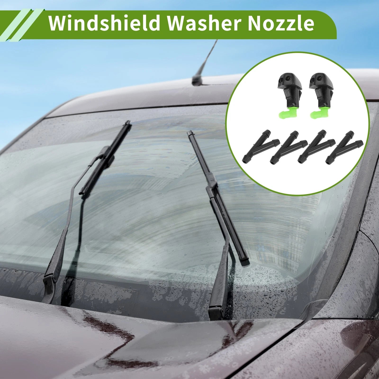 Windshield Washer Nozzle With Hose Connector for Honda (2001–2005)