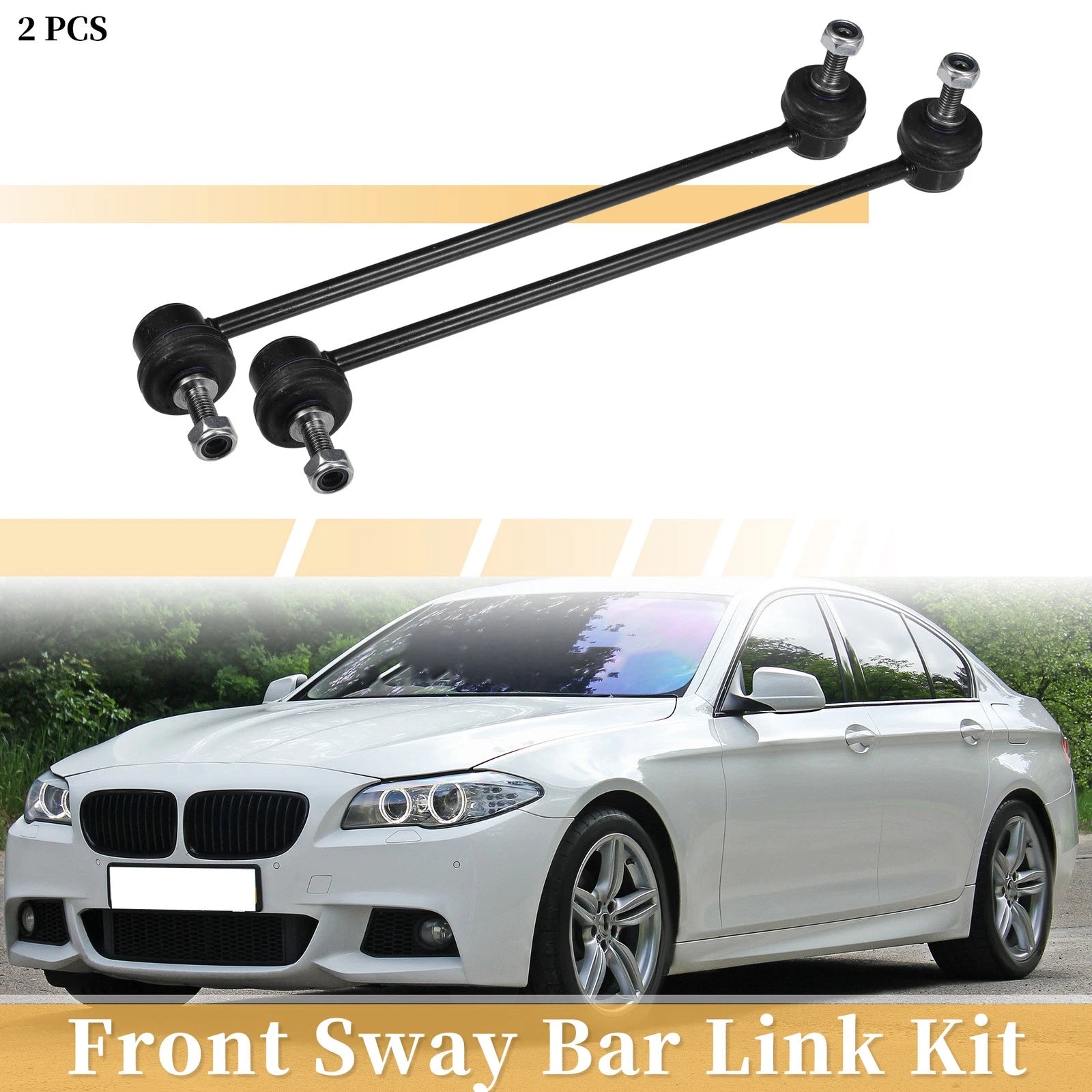 2pc Front Stabilizer Sway Bar Link Replacement for BMW 325xi (2002–2005)