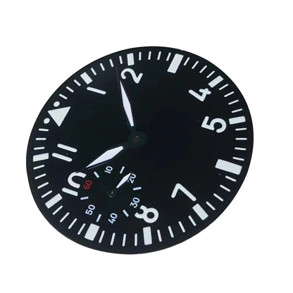 38.9mm Black Watch Dial + Hands for ETA 6497