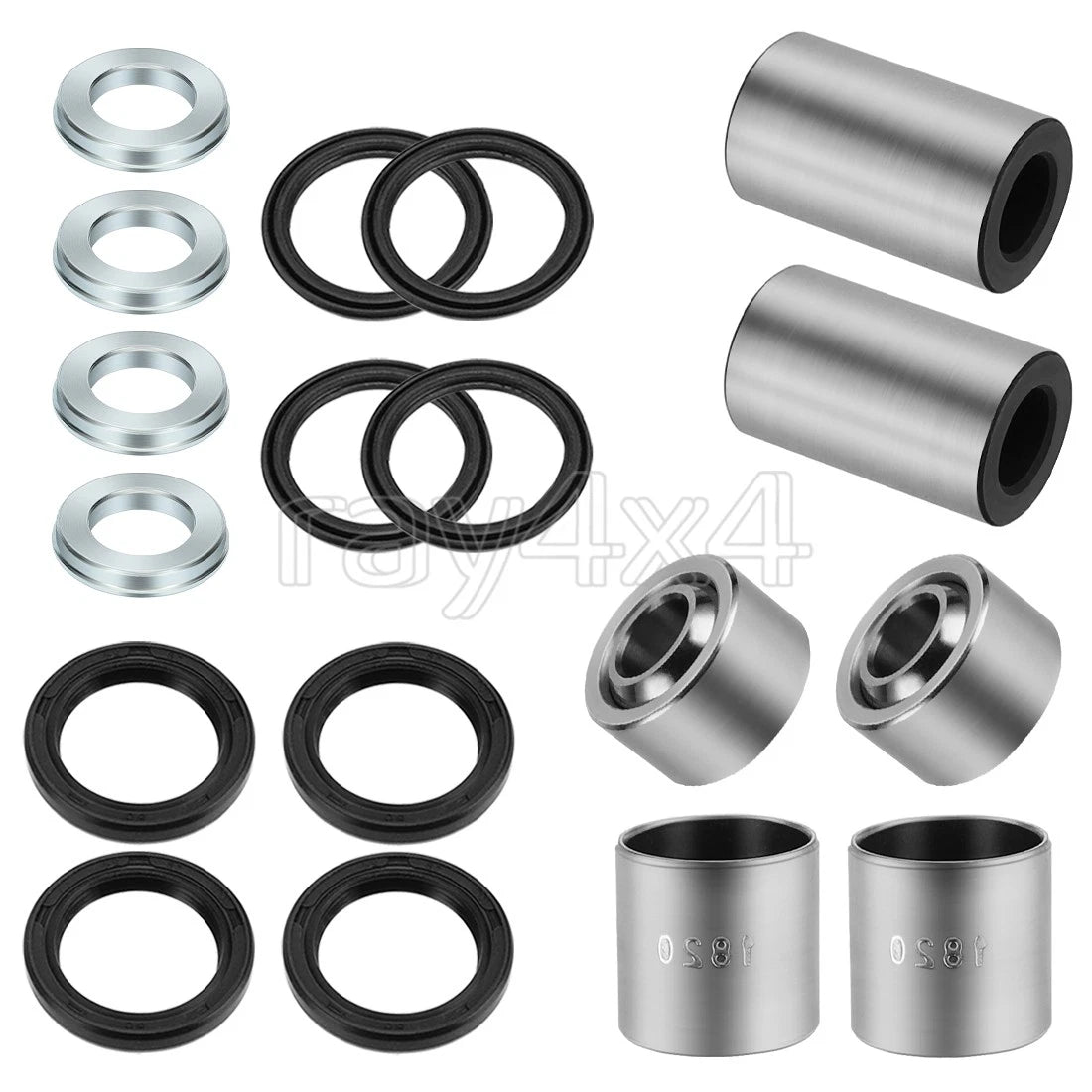 2X Upper Lower Shock Bushing Kit for Honda Sportrax TRX400EX (1999–2004)